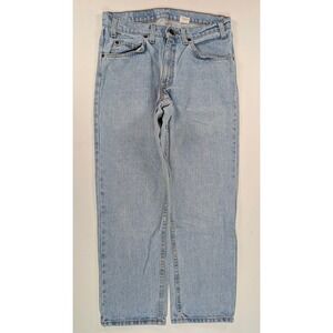 Vintage Levis 560 Loose Fit Husky Jeans Light Wash Orange Tab USA Made W33 L28